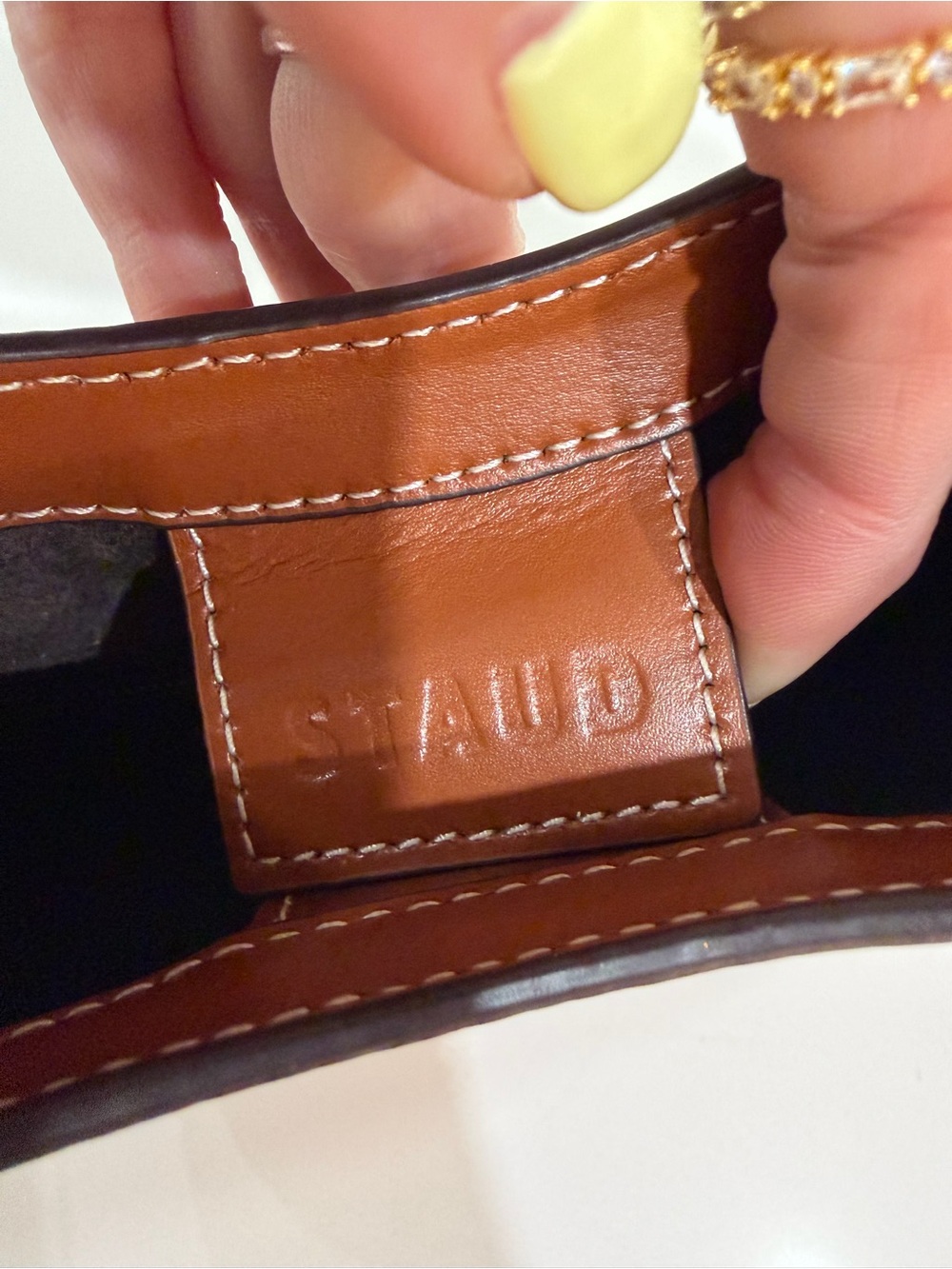 STAUD Crescent Shoulder Bag in Brown - Picture 3 of 4
